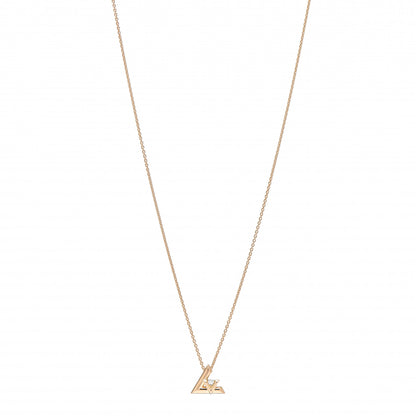 Louis Vuitton 18K Pink Gold Diamond Small LV Volt One Pendant Necklace 1 of 4