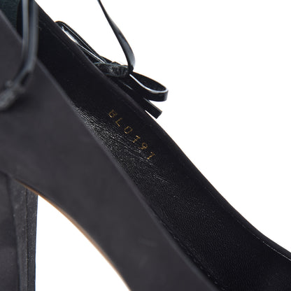 Louis Vuitton Suede Varennes Pumps 39.5 Black 8 of 8