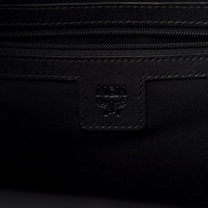 MCM Nylon Monogram Small Tivitat Two-Pocket Backpack Black 7 of 10