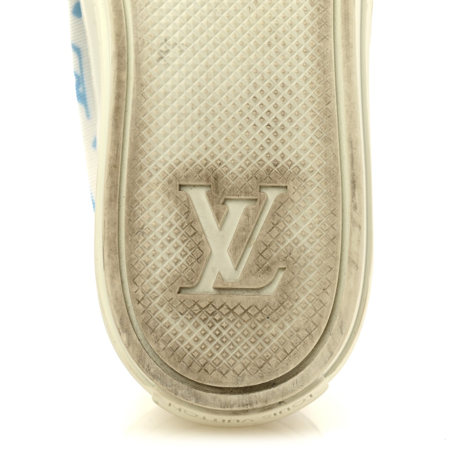 Louis Vuitton Technical Fabric Calfskin Monogram Stellar Sneakers 35  Blue 8 of 12