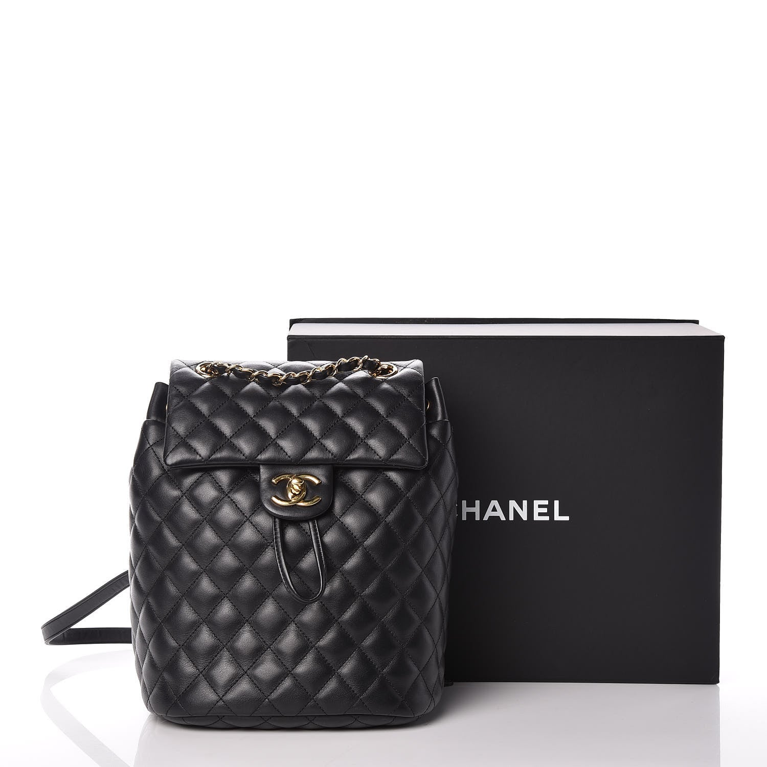 Chanel Calfskin Quilted Small Urban Spirit Backpack Black 13 of 13