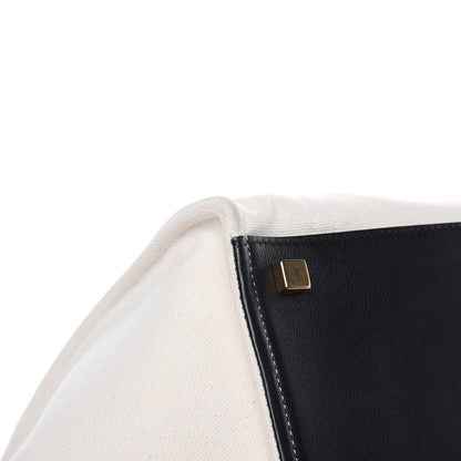 Celine Washed Canvas Medium Phantom Luggage White 8 of 18
