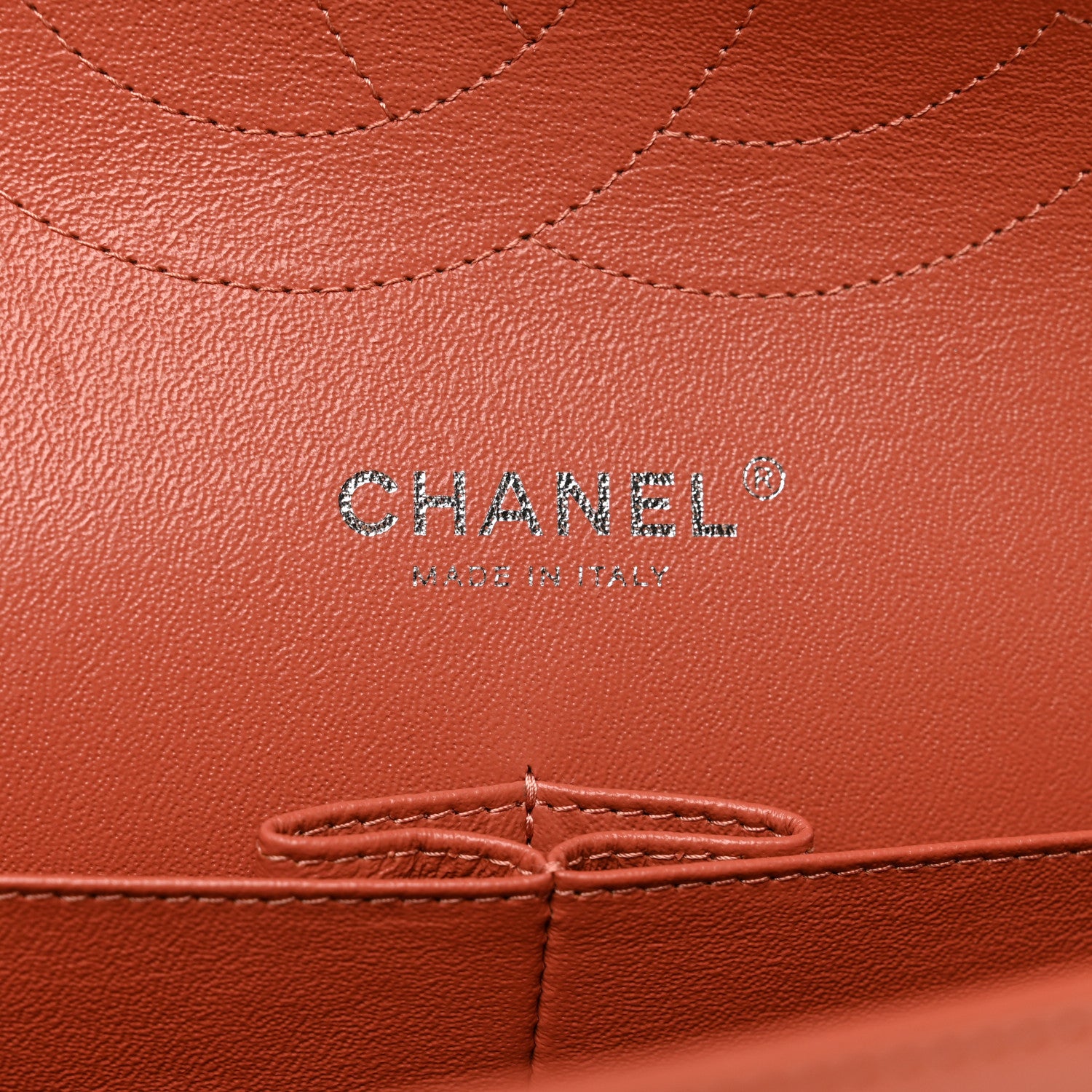 Chanel Lambskin Quilted Jumbo Double Flap Orange 7 of 12
