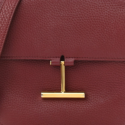 Tom Ford Calfskin Small T Clasp Tara Crossbody Bag Cabernet 7 of 10