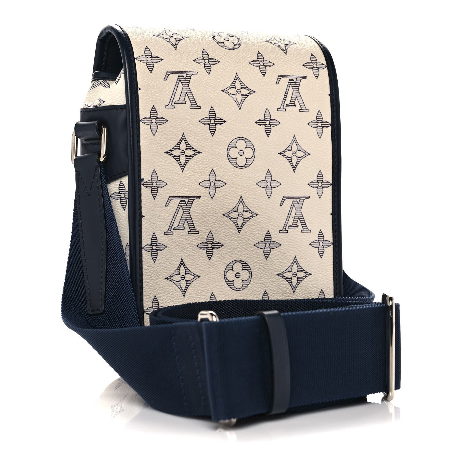 Louis Vuitton Savane Monogram Zebra Chapman Messenger BB White 3 of 11