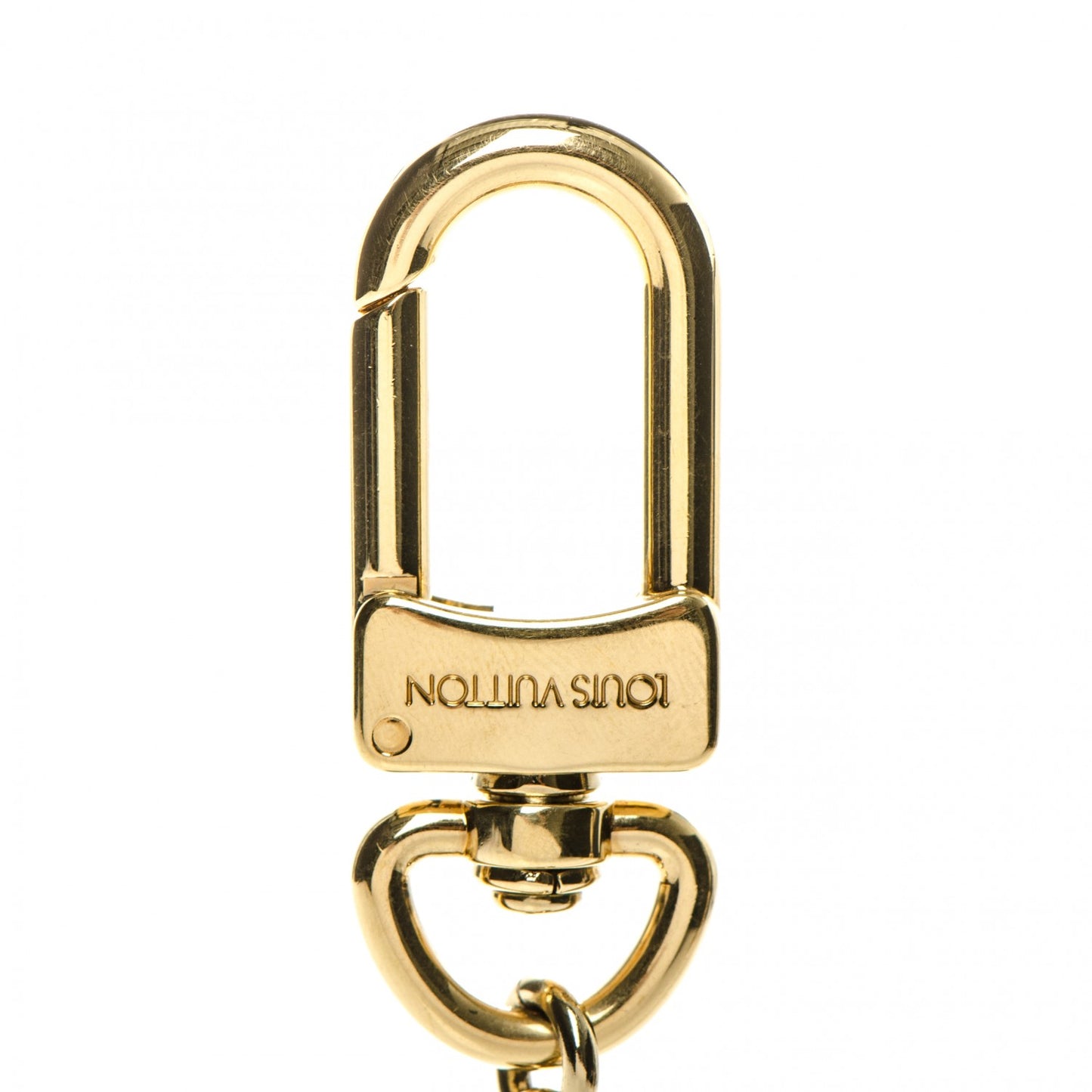 Metal Pochette Extender Key Ring Chain Gold