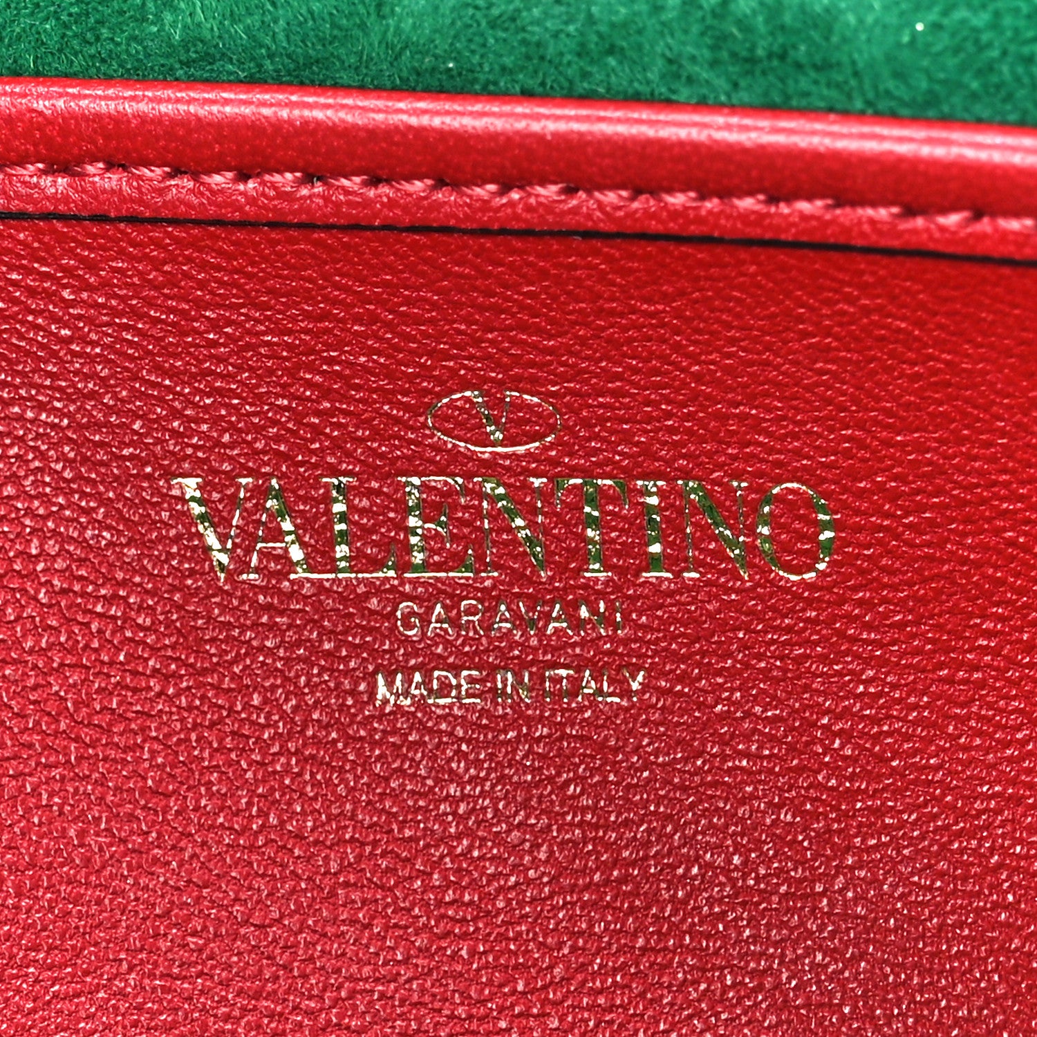 Valentino Garavani Calfskin Rockstud Spike Convertible Shoulder Bag Gea Green 7 of 13