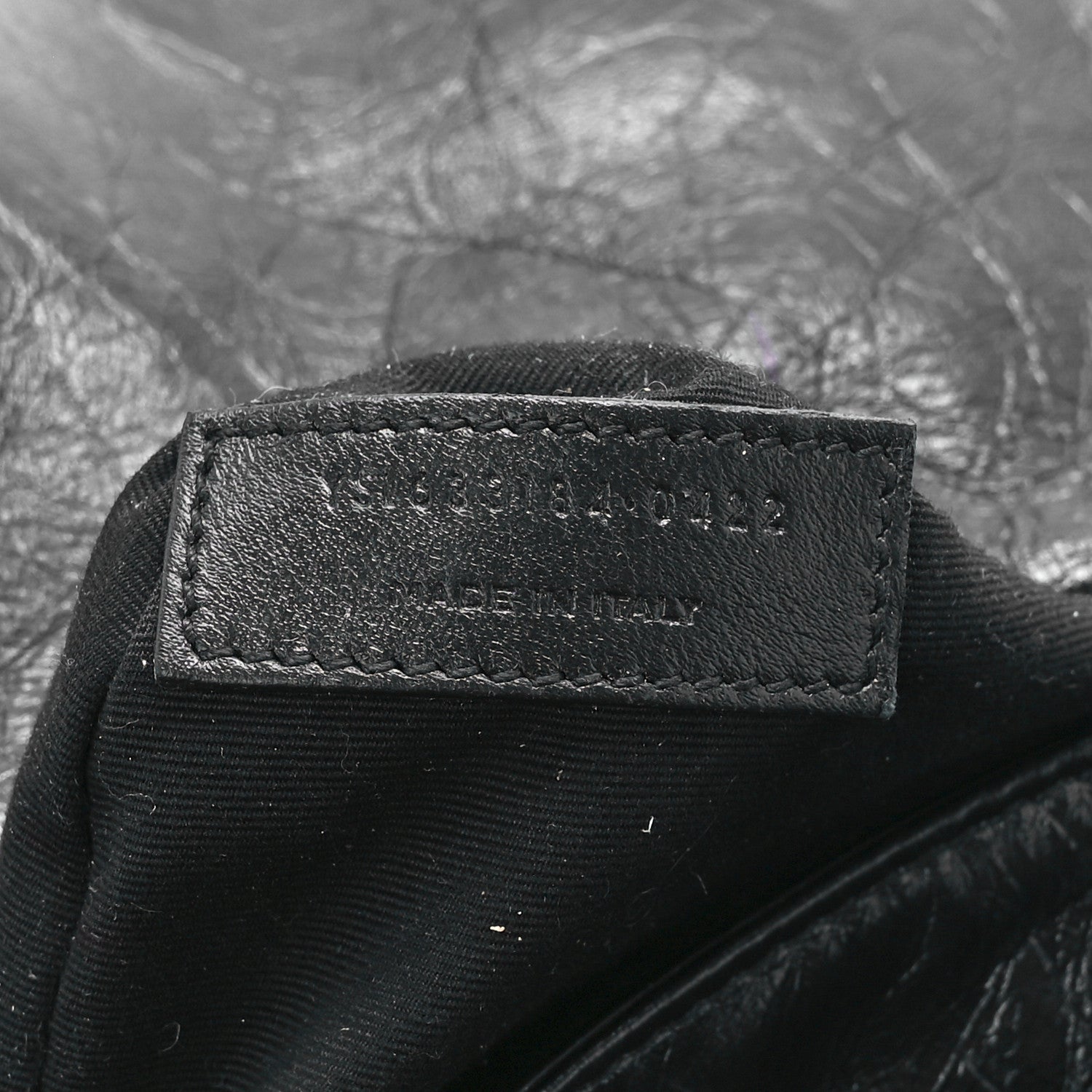 Saint Laurent Crinkled Calfskin Matelasse Monogram Medium Niki Chain Satchel Black 8 of 13