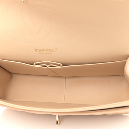 Chanel Caviar Quilted Jumbo Double Flap Beige Clair 5 of 9