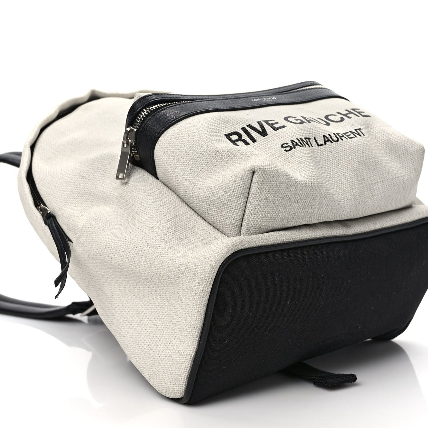 Canvas Rive Gauche City Backpack White Black