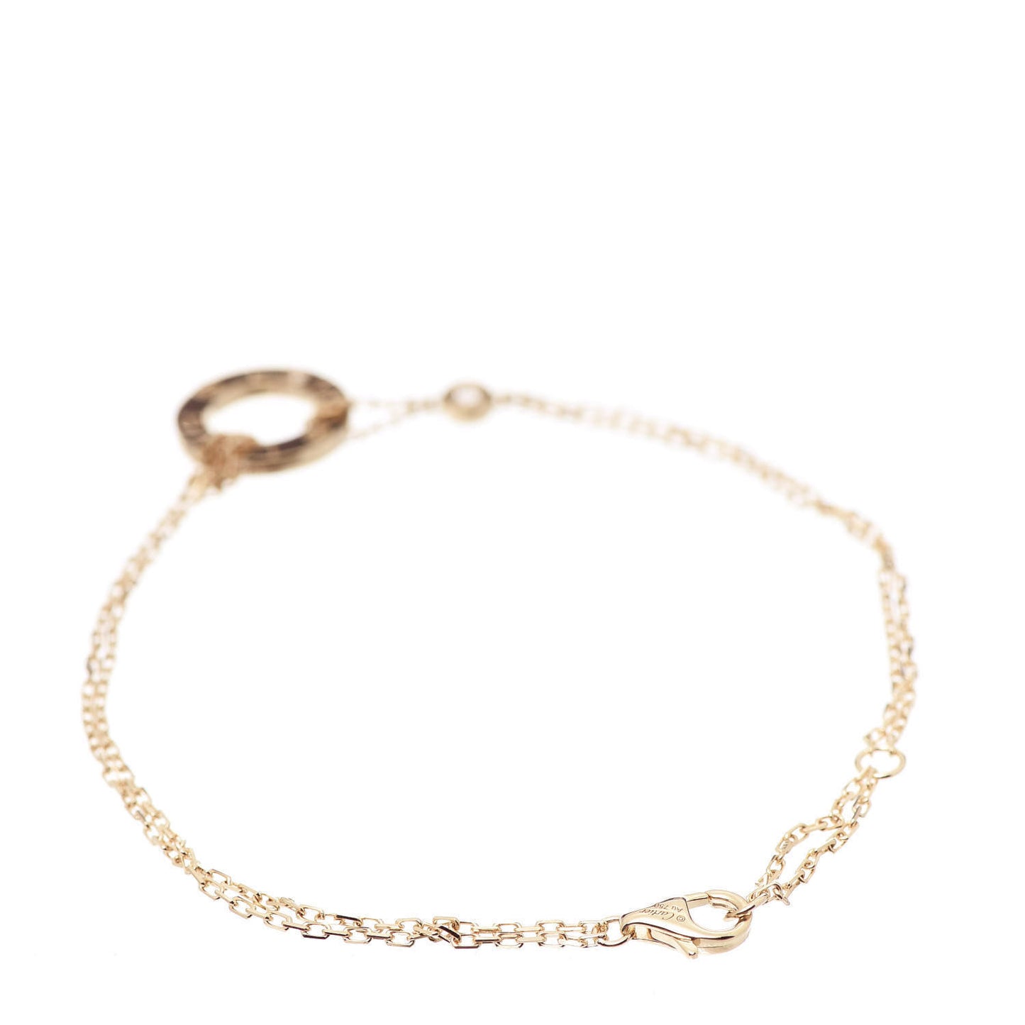18K Pink Gold Diamond LOVE Bracelet