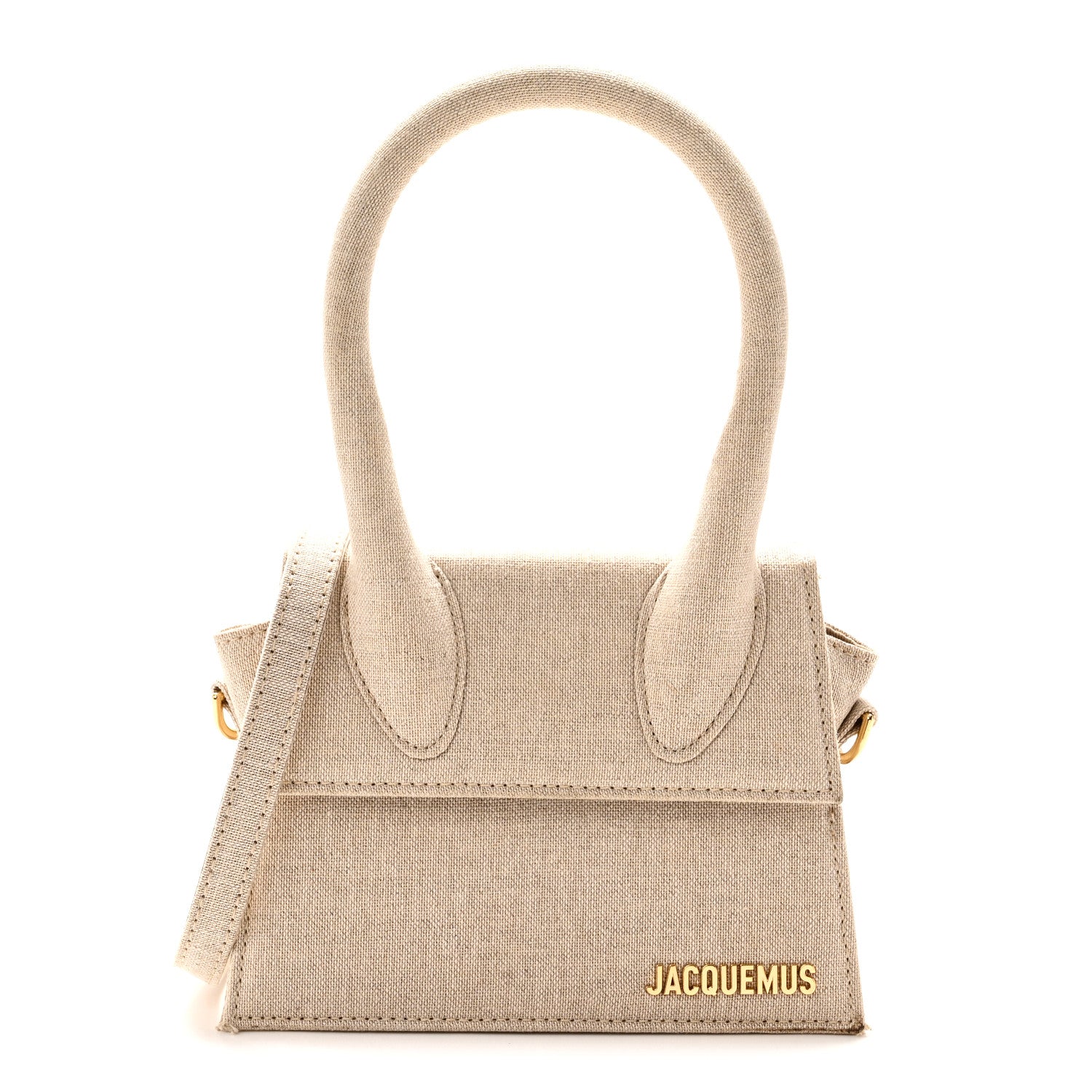 Jacquemus Linen Le Chiquito Moyen Light Greige 1 of 9
