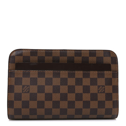 Louis Vuitton Damier Ebene Pochette Saint Louis Clutch 1 of 7