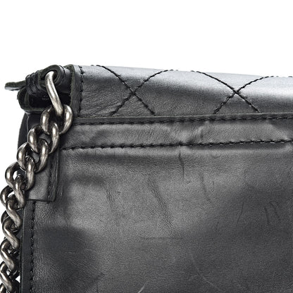 Chanel Calfskin Stitched Small Highlander Messenger Black 14 of 20