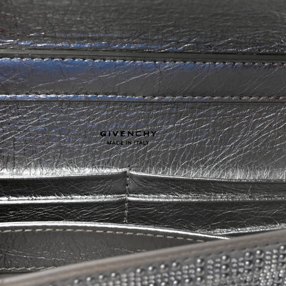 Givenchy Metallic Studded Calfskin 4G Small 4G Crossbody Silver 6 of 10