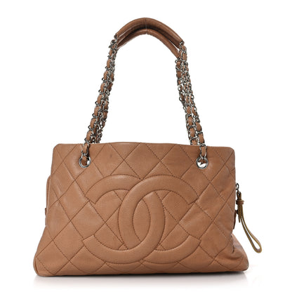 Chanel Caviar Quilted Timeless CC Shopping Tote Brown 1 of 14