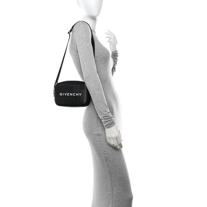 Givenchy Coated Canvas Logo Embossed G Essentials Camera Bag Black 3 of 12