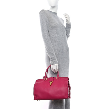 Saint Laurent Calfskin Small Classic Y Cabas Fuchsia 2 of 8