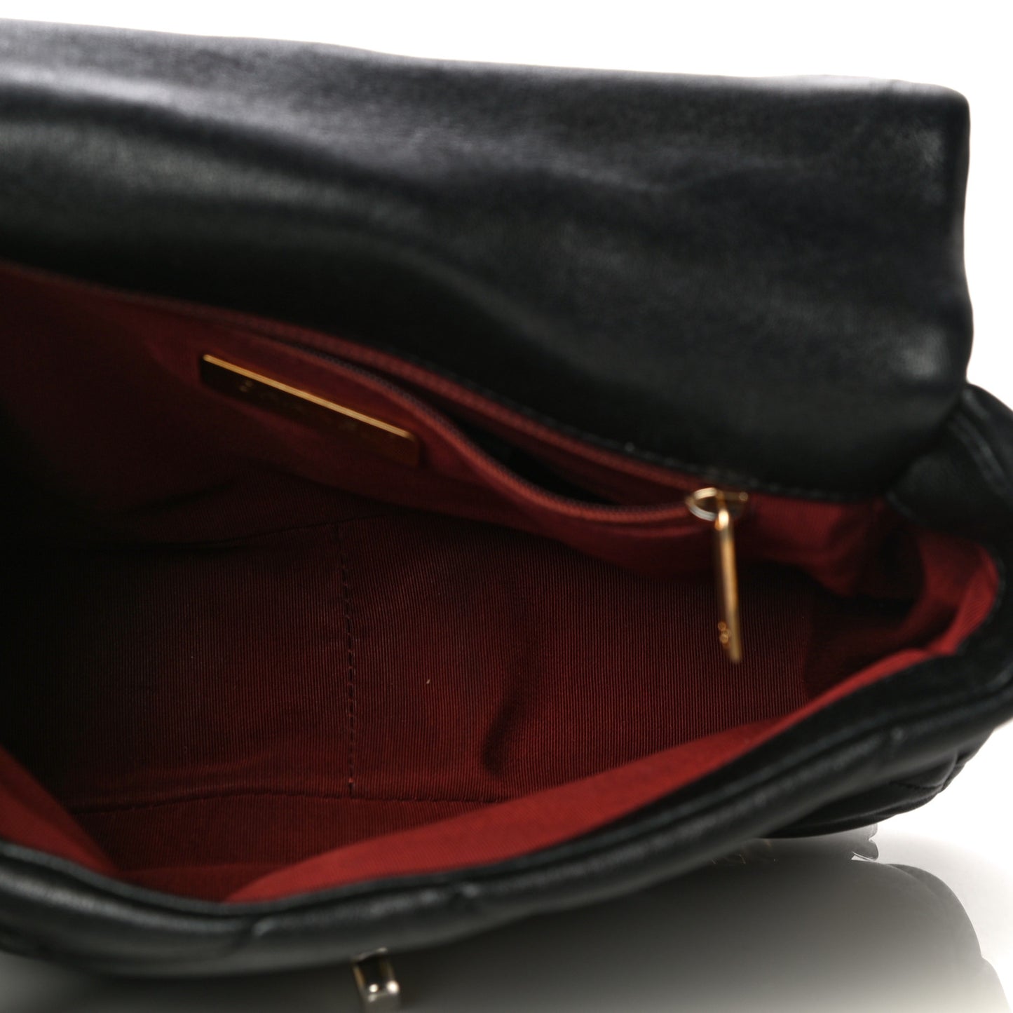 Lambskin Quilted Medium Chanel 19 Flap Black