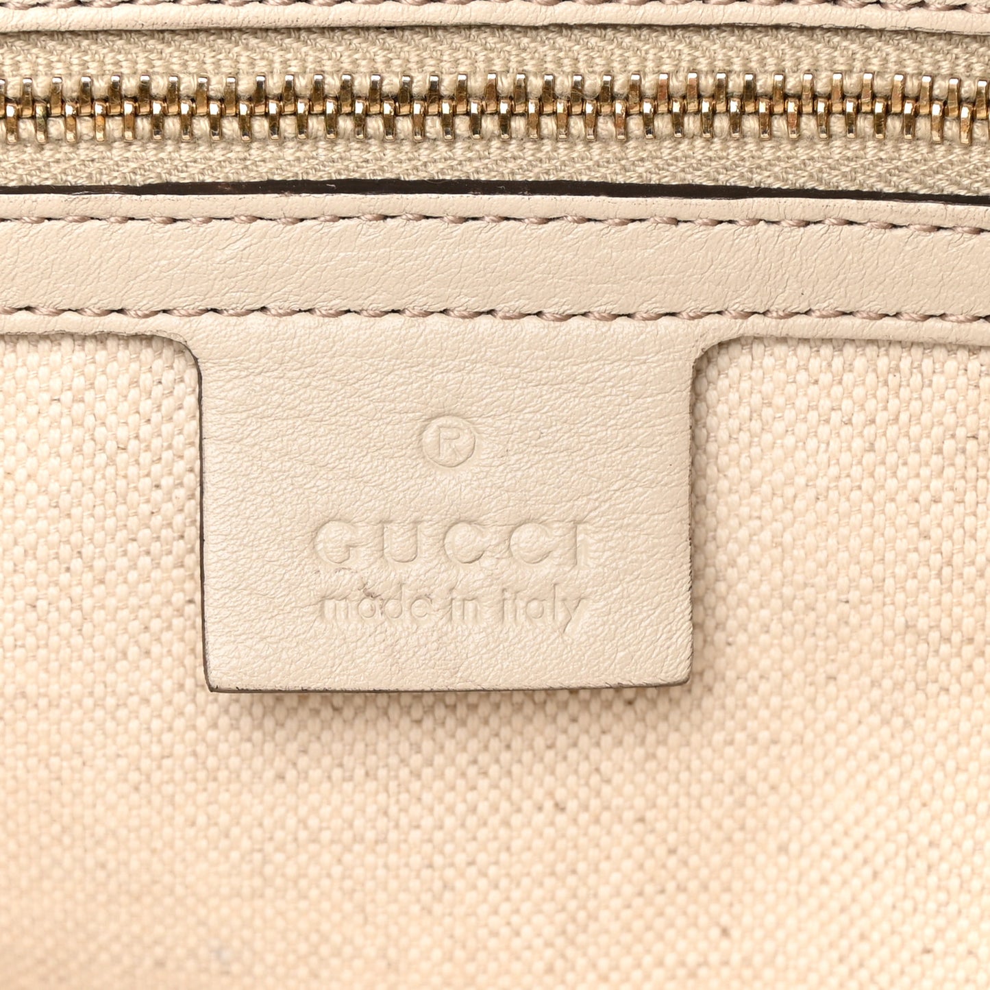 Guccissima Large Bree Foldover Tote Off White