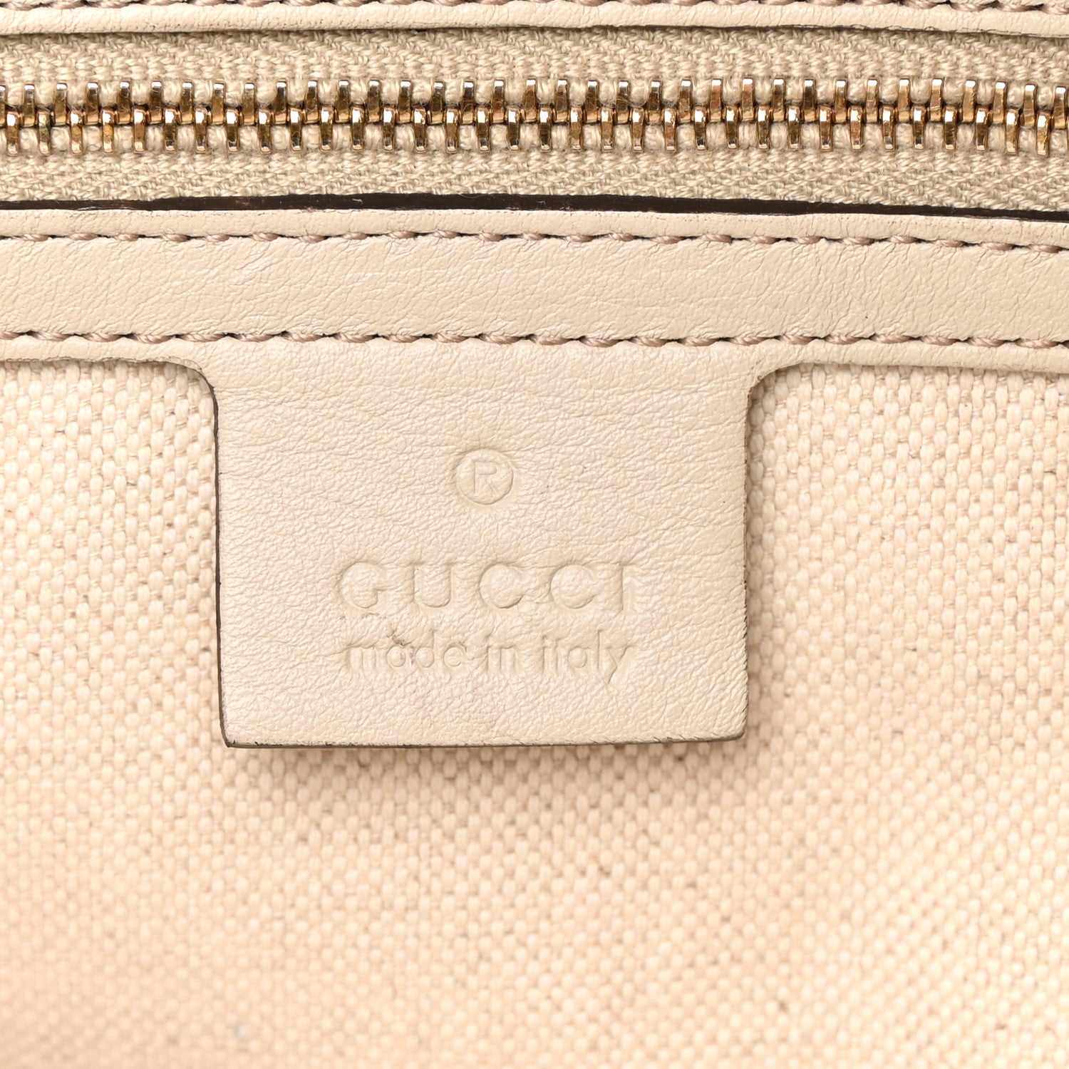 Gucci Guccissima Large Bree Foldover Tote Off White 6 of 14