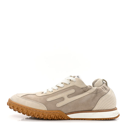 Hermes Suede Goatskin Mens Jet Sneakers 36 Beige Esquisse Glaise 1 of 11