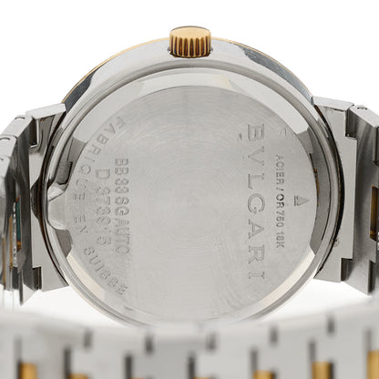Bulgari Stainless Steel 18K Yellow Gold 33mm Automatic Watch Black 4 of 5