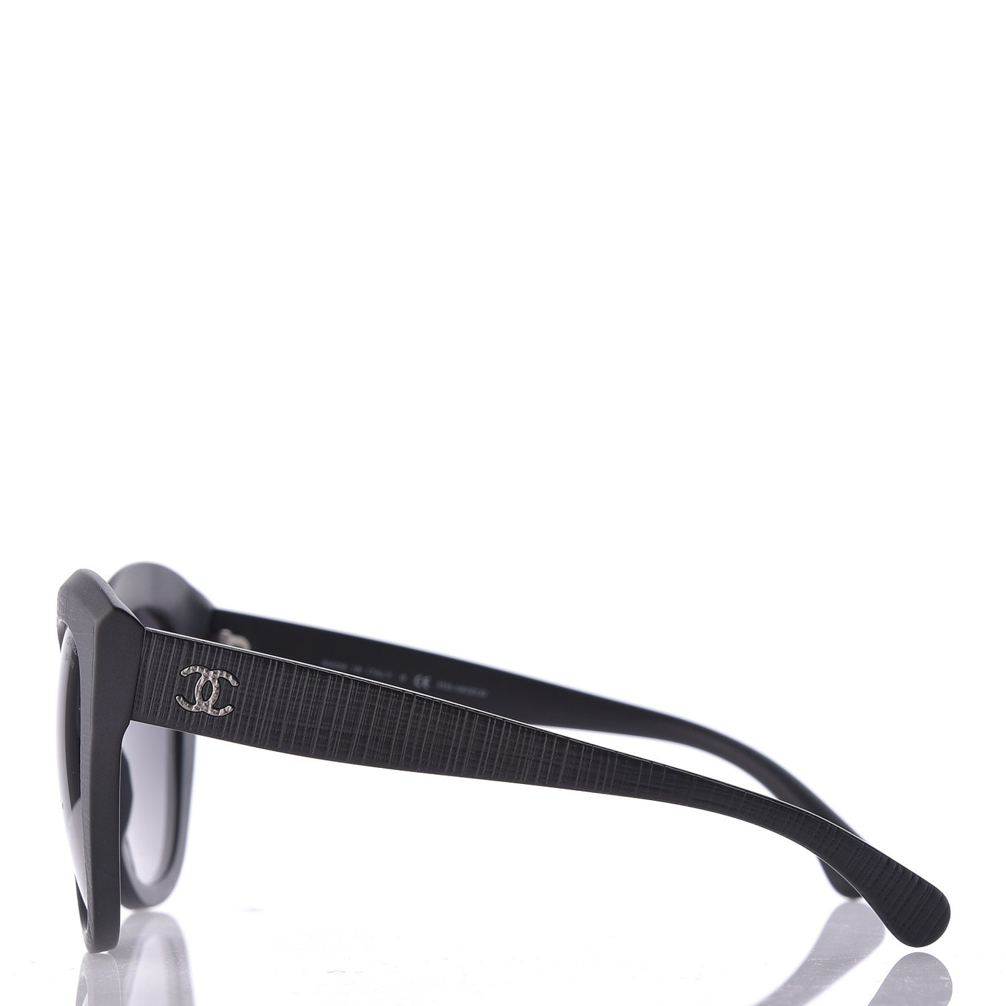 Tweed Effect CC Polarized Butterfly Signature Sunglasses 5332 Black