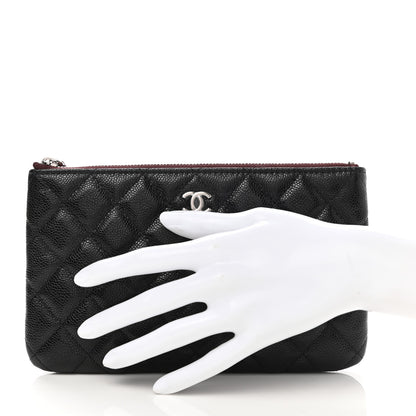 Chanel Caviar Quilted Cosmetic Case Black 2 of 8