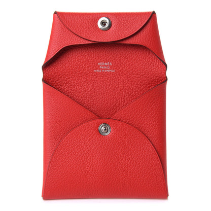 Hermes Evercolor Bastia Coin Purse Rouge De Coeur 5 of 10