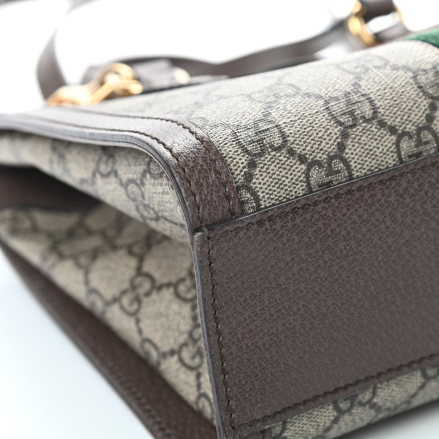 Gucci GG Supreme Monogram Small Ophidia Tote Bag Brown 12 of 13