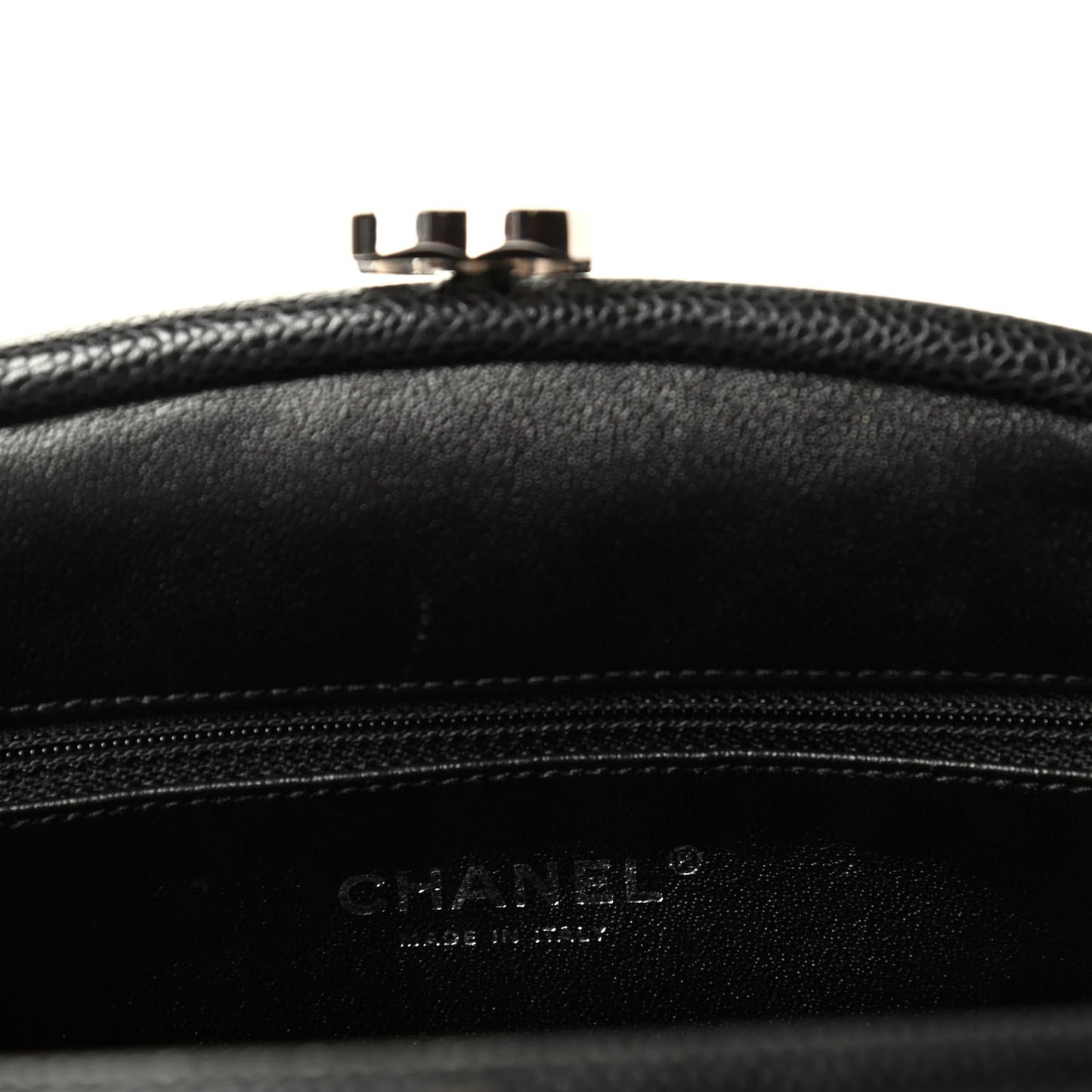 Caviar Quilted Timeless Clutch Black