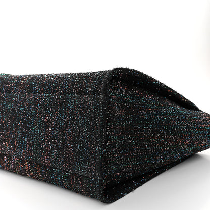 Chanel Calfskin Sequin Medium Deauville Tote Black 10 of 10