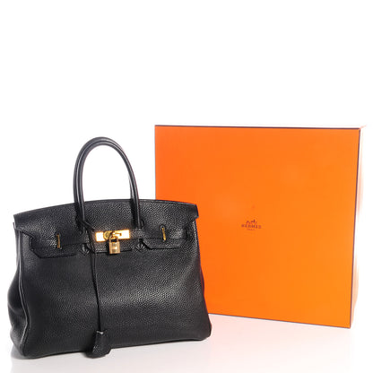 Hermes Togo Birkin 35 Black 13 of 19