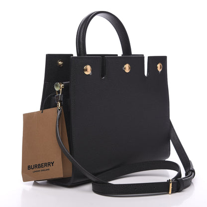 Burberry Grainy Calfskin Mini Title Bag Black 2 of 7