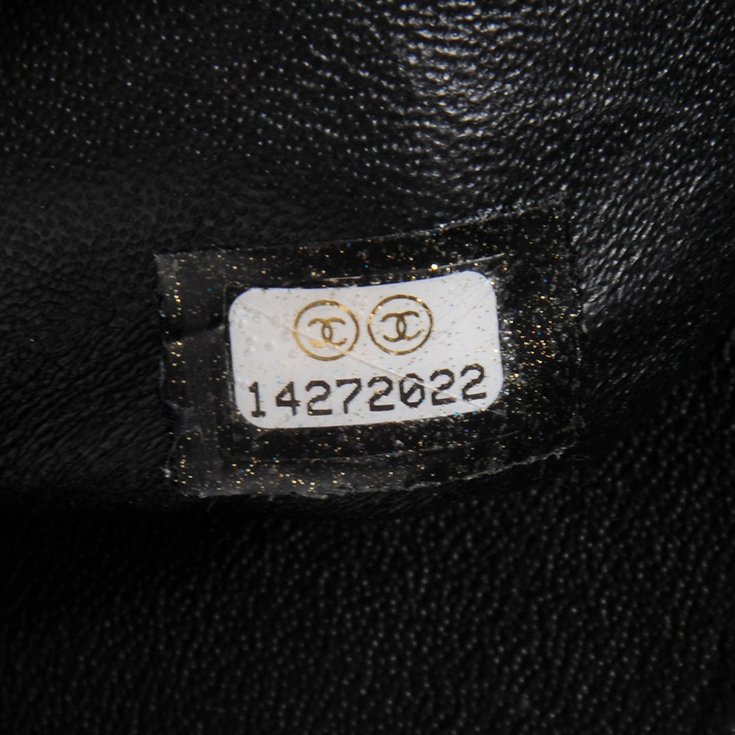 Caviar East West Flap Bag Black