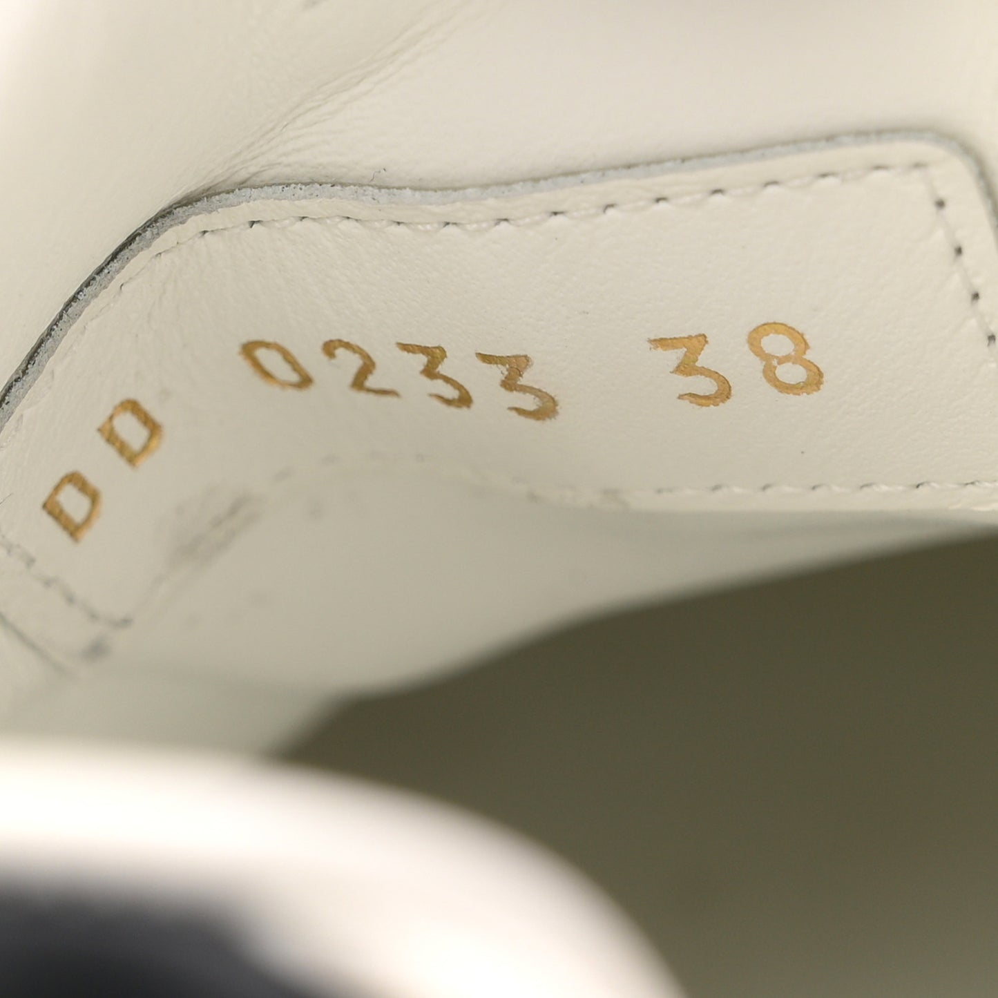 Monogram Embossed Calfskin Time Out Sneakers 38 White Black