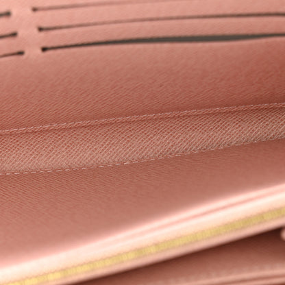 Louis Vuitton Damier Azur Zippy Wallet Rose Ballerine 5 of 14