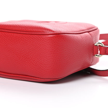 Gucci Pebbled Calfskin Small Soho Disco Bag Tabasco Red 10 of 13