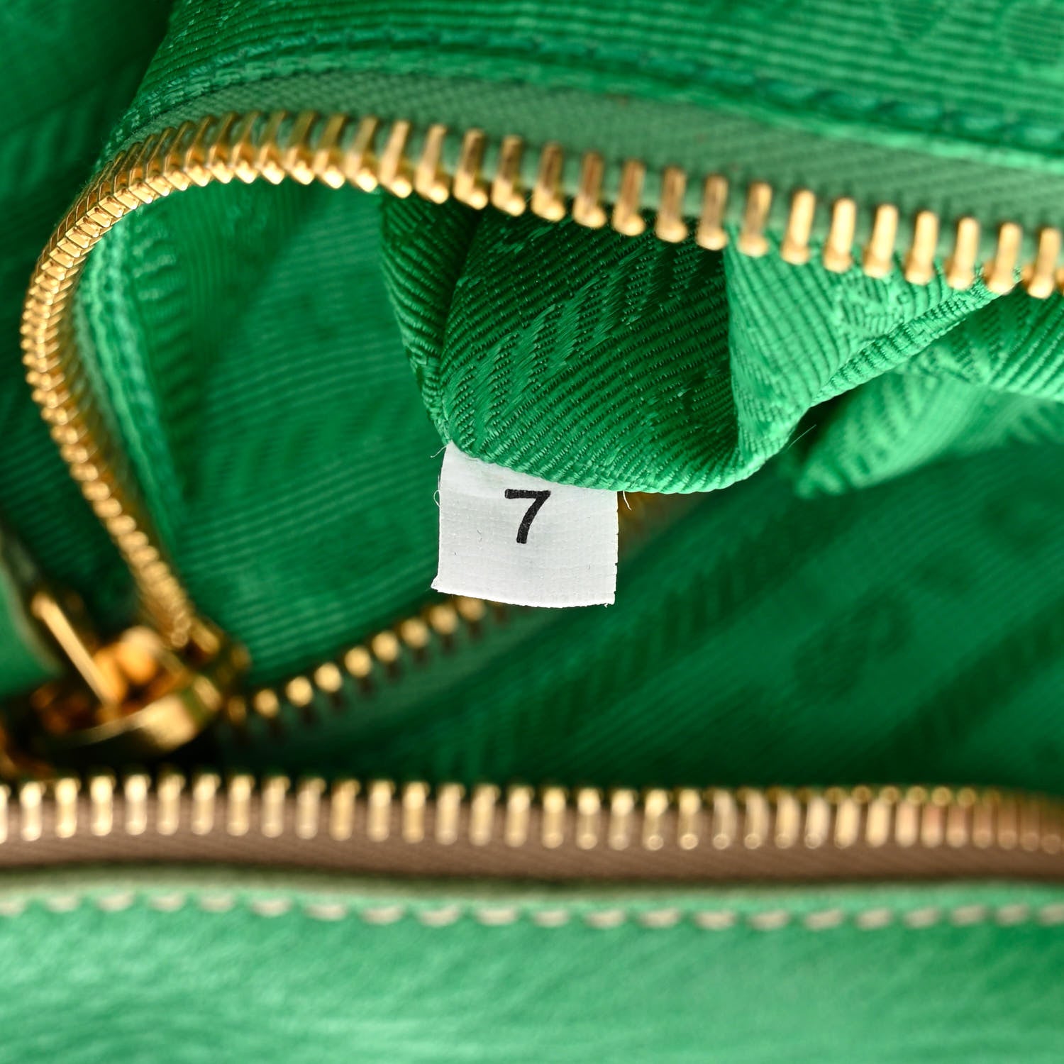 Prada Cervo Logo Embossed Folding Tote Acquamarina 9 of 18