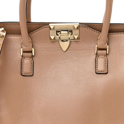 Valentino Garavani Vitello Small Rockstud Double Handle Tote Alpaca 7 of 10