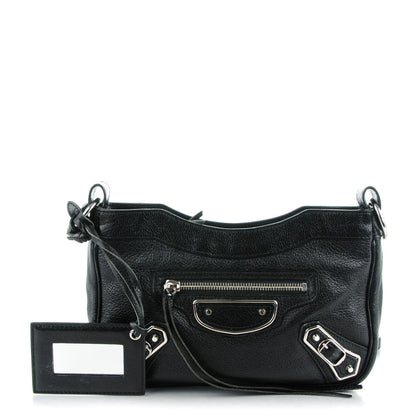 Balenciaga Chevre Silver Metallic Edge Hardware Hip Black 1 of 7