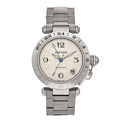 Cartier Stainless Steel 35mm Pasha GMT Automatic Watch 1 of 5