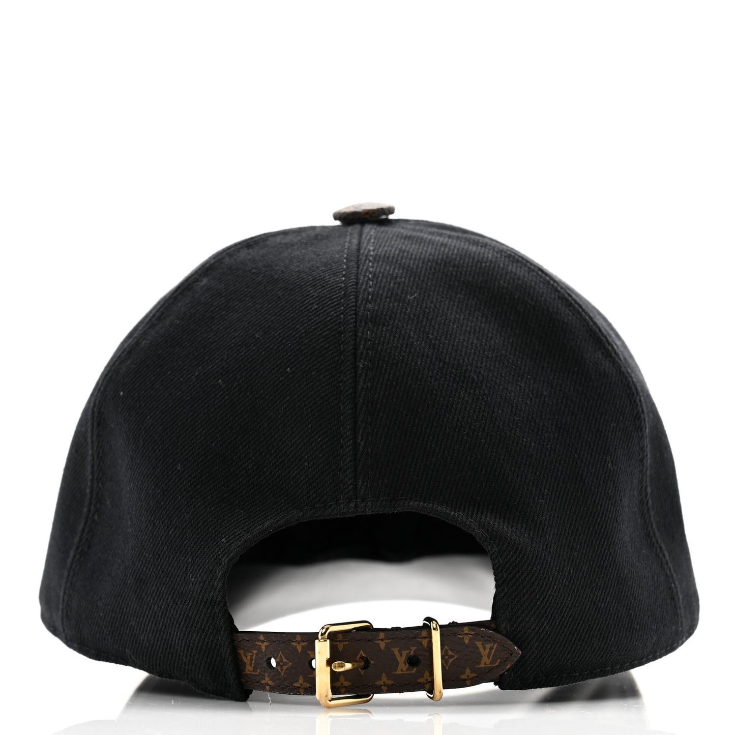 Monogram Cotton Jacquard Embroidered LV Day Cap M Black