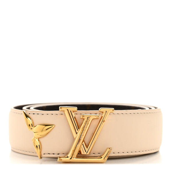 Louis Vuitton ベージュ リバーシブルベルト Louis Vuitton Monogram 30mm Pretty LV Reversible Belt 80 32 Beige