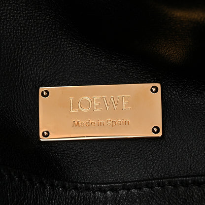 Loewe Nappa Lambskin Small Featherlight Puzzle Bag Black 6 of 9