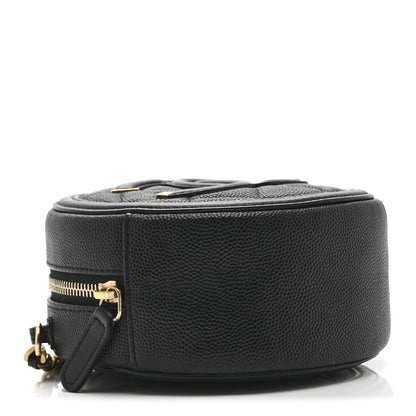 Chanel Caviar Quilted Round Filigree Crossbody Black 4 of 11