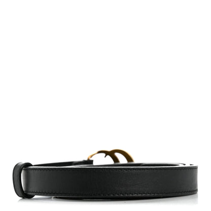 Gucci Calfskin Double G 20mm Belt 80 32 Black 2 of 5