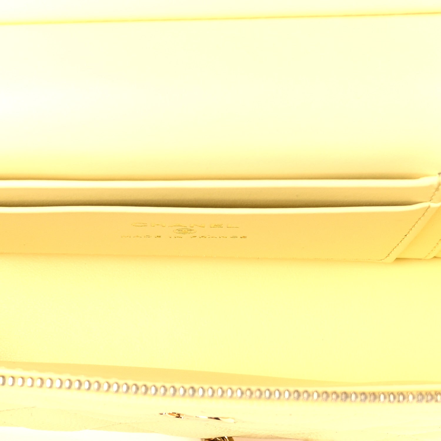 Chanel Caviar Quilted Trendy Handle Slim Vanity Light Yellow 5 of 11