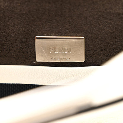 Fendi Shiny Nappa Micro Peekaboo Iconic Satchel White 6 of 11